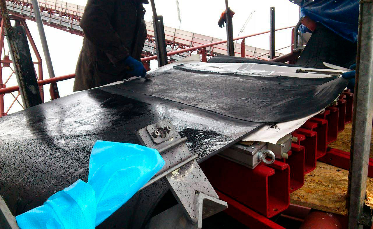 Горячая вулканизация конвейерных лент